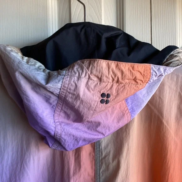 Sweaty Betty NWT Jet Longline Lightweight Boho Ombré Midi Nylon Jacket medium - Picture 14 of 16